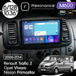 Магнітола Opel Vivaro (2006-2010) Resonance M600 6/128, 2K 10.36" 360 QLED