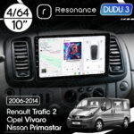 Магнітола Renault Trafic 2 (2006-2010) DUDU 3 10" QLED, 4/64