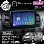 Магнітола Nissan Primastar (2006-2014) Resonance Ultra M6 (7862) 6/128, 10.36" 2K QLED, 360