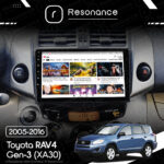Магнітола Toyota RAV4 3 (XA30) (2005-2016) Resonance Ultra T100 2/32, 9" IPS (CarPlay) - Зображення 6