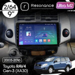 Магнітола Toyota RAV4 3 (XA30) (2005-2016) Resonance Ultra M2 2/64, 9" QLED