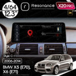 Магнітола BMW X5 (E70) (2009-2014) [CIC] Resonance X20 PRO 4/64 12.3" 2K QLED (BMW Style)