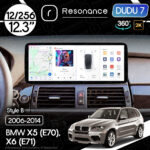 Магнітола BMW X6 (E71) (2009-2014) [CIC] DUDU 7 12.3" 2K QLED, 12/256, 360 (Style B)
