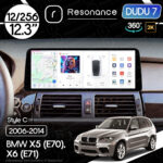 Магнітола BMW X6 (E71) (2009-2014) [CIC] DUDU 7 12.3" 2K QLED, 12/256, 360 (Style C)