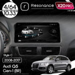 Магнітола Audi Q5 (8R) SQ5 (2008-2017) [Low] Resonance X20 PRO 4/64 10.33" QLED (BMW Style)