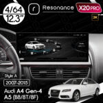 Магнітола Audi A4 4 (B8) S4 RS4 A4L (2007-2015) [High] Resonance X20 PRO 4/64 12.3" 2K QLED (Audi Style)