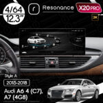 Магнітола Audi A7 (4G7) S7 RS7 A7L (2014-2018) Resonance X20 PRO 4/64 12.3" 2K QLED (Audi Style)