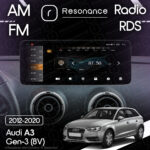 Магнітола Audi A3 3 (8V) (2012-2020) Resonance X20 PRO 4/64 12.3" 2K QLED (Benz Style) - Зображення 10