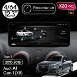 Магнітола Audi A1 (8X) (2010-2018) Resonance X20 PRO 4/64 12.3" 2K QLED (Benz Style)