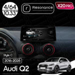 Магнітола Audi Q2, SQ2, Q2L (2016-2026) Resonance X20 PRO 4/64 10.33" QLED (BMW Style)