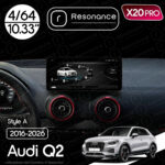 Магнітола Audi Q2, SQ2, Q2L (2016-2026) Resonance X20 PRO 4/64 10.33" QLED (Audi/Benz Style)