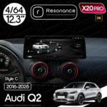 Магнітола Audi Q2, SQ2, Q2L (2016-2026) Resonance X20 PRO 4/64 12.3" 2K QLED (BMW Style)