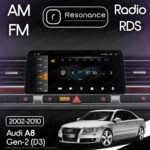 Магнітола Audi A8 2 (D3/4E) S8 A8L (2002-2010) Resonance X20 PRO 4/64 10.33" QLED (BMW Style) - Зображення 10