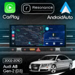 Магнітола Audi A8 2 (D3/4E) S8 A8L (2002-2010) Resonance X20 PRO 4/64 12.3" 2K QLED (Audi Style) - Зображення 7