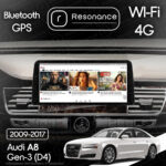 Магнітола Audi A8 3 (D4/4H) S8 A8L (2009-2017) Resonance X20 PRO 4/64 10.33" QLED (BMW Style) - Зображення 6