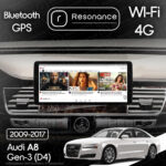 Магнітола Audi A8 3 (D4/4H) S8 A8L (2009-2017) Resonance X20 PRO 4/64 10.33" QLED (Audi/Benz Style) - Зображення 6