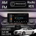 Магнітола Audi A8 3 (D4/4H) S8 A8L (2009-2017) Resonance X20 PRO 4/64 10.33" QLED (Audi/Benz Style) - Зображення 10
