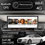 Магнітола Audi A8 3 (D4/4H) S8 A8L (2009-2017) Resonance X20 PRO 4/64 12.3" 2K QLED (Audi Style) - Зображення 6