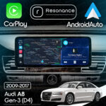 Магнітола Audi A8 3 (D4/4H) S8 A8L (2009-2017) Resonance X20 PRO 4/64 12.3" 2K QLED (Benz Style) - Зображення 7